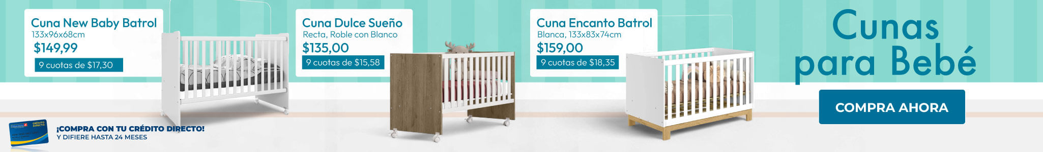 Cunas desde $135.00