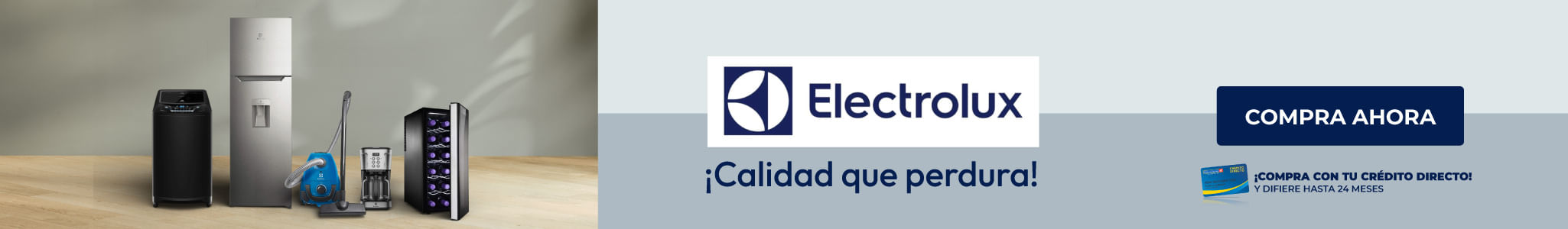 enueva tu hogar con productos Electrolux como refrigeradoras, cocinas y lavadoras diseñadas para uso constante y rendimiento confiable en cada espacio