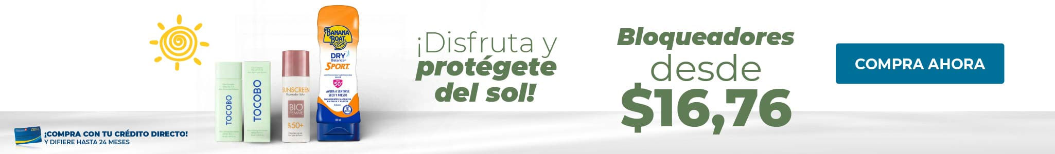 Disfruta y protégete del sol desde $16,76