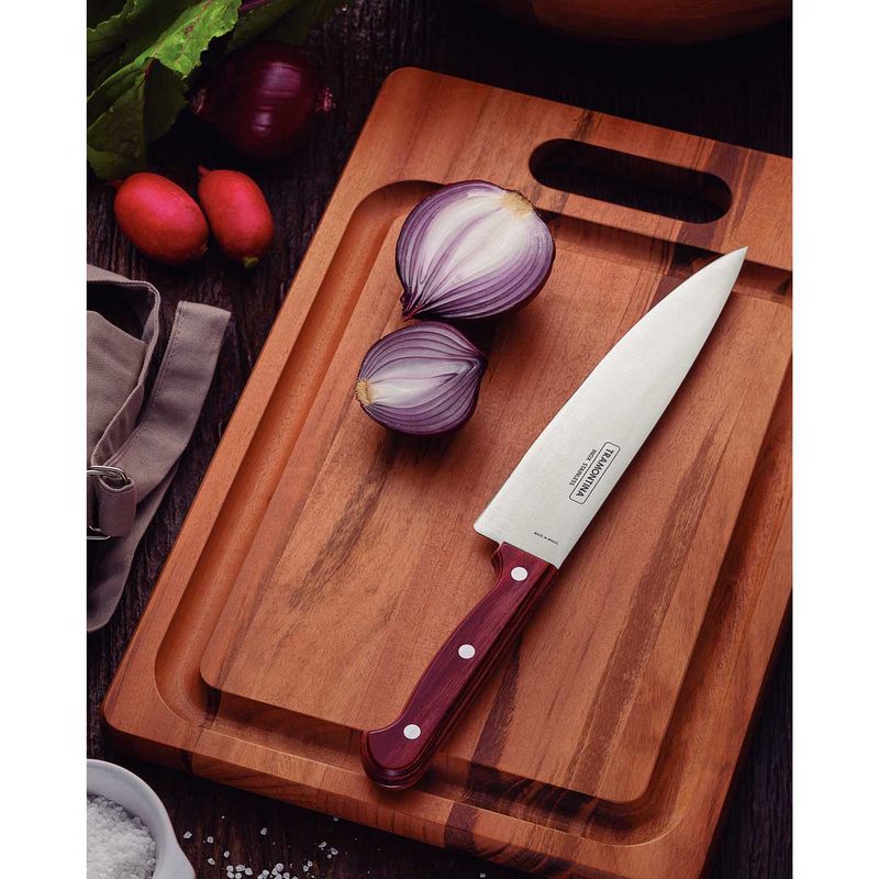 Tramontina Polywood Juego de Cuchillos Stainless Steel Knives Set with  Polywood Handle (3 pc)