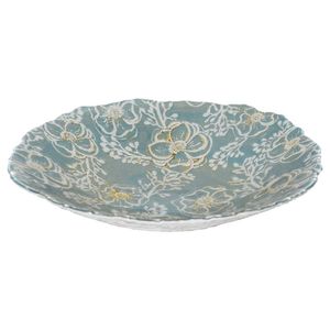 Plato de vidrio 23 cm Celeste 3Y23388