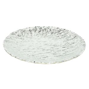 Plato de vidrio 22 cm Plateado 1Y22511