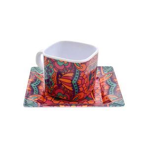 Taza c \ plato melamine ref:bth210 \ bth079 (14x14x1.5cm)