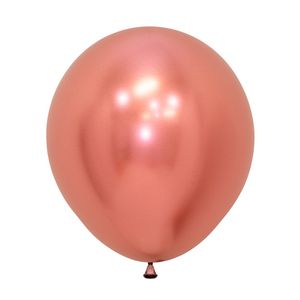 Globo reflex r-18 dorado rosa 968 \ 179506 x25 pz.