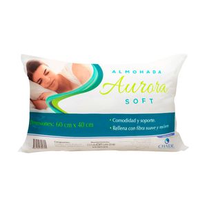 Almohada Aurora Chaide, Blanca, 60x40cm