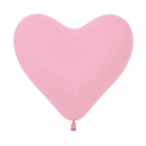 Globo fashion s corazon 12 pulg. rosado 009 \ 628127 x50 pz.
