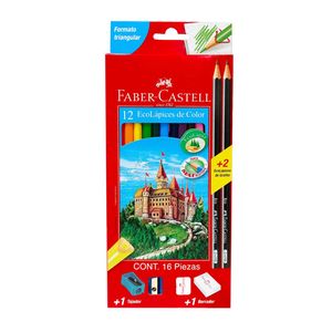 Lápiz de Color Faber Castell, Grafito, 12 Colores , la.f.120713