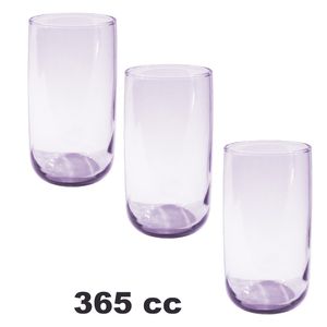 Vaso vidrio x3 pz.ref:420805 \ 1112862 (365cc)