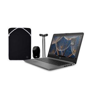 Laptop hp amd athlon silver 3050u 2.3gz-8gb-256gb ssd-chalkboard gray-14 pulg.hd-w10