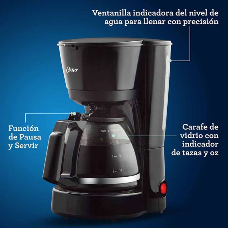 Cafetera Oster eléctrica Personal Con Filtro Permanente - Tvcorner