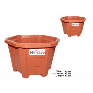 Macetero plast.hexa planter-2 ref:0273 (1.2lt)