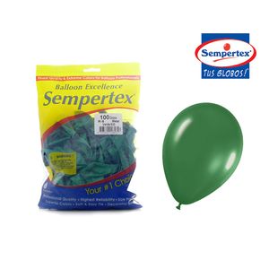 Globo metalico r-9 verde ref:530 \ 228471 x100 pz.
