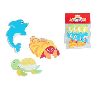 Figura de Fomix Aprendo, Animal Marino, Sticker, 12 Pza, EVA50521 621146