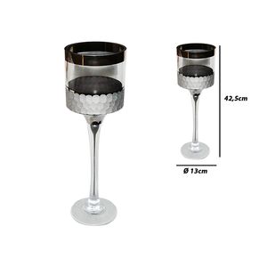 Candelabro, Vidrio, Tipo Copa, 13x42.5cm, CSC724-41SM