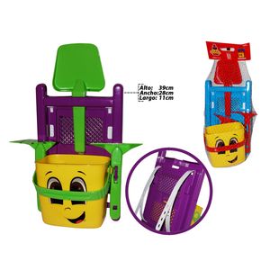 Juego de Playa Basa, Mochila, Colores Surtidos, 39x28x11cm, 9148