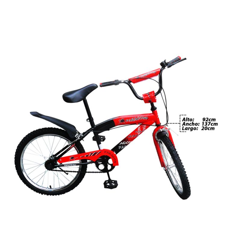 Bicicleta bmx ref g5 20 981355 20 pulg. rojo negra