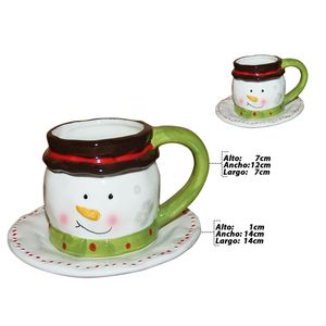 Taza c \ plato nav.dol.nieve ref:aes-xix00437