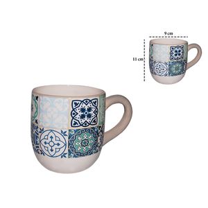 Jarro dol.mod.formas geometricas azul
