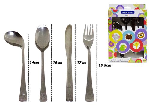 Cubierto tramontina infantil x4 pz.ref:66970 \ 010 baby