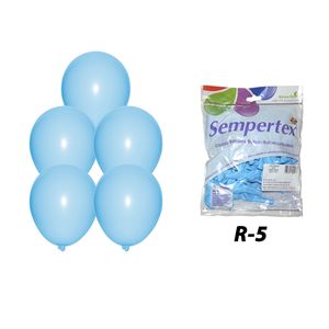 Globo pastel mate r-5 azul 640 \ 155449 x100 pz.