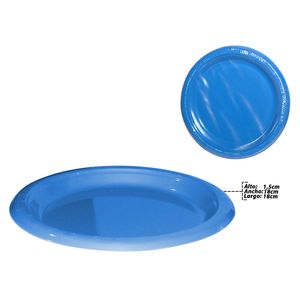 Plato plast.azul x10 pz.ref:bm-rblue-p7 7