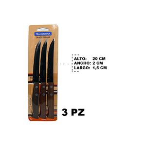 Cuchillo tramontina p \ asado x3 pz.ref:22200 \ 305