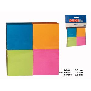 Notas Adhesivas Office Life, 4 Piezas, 13.5x3.8x3.8cm, LKS3490