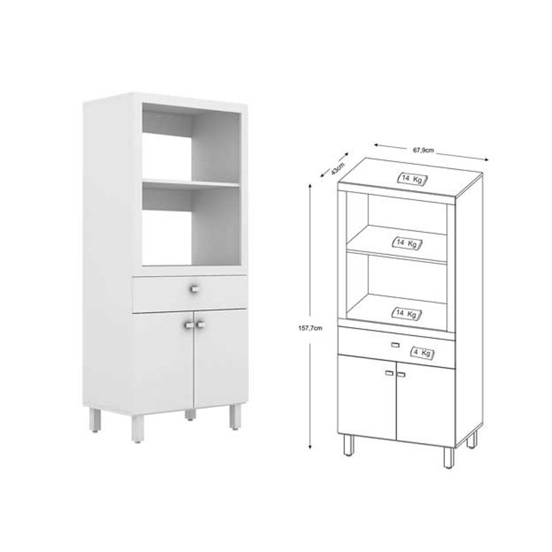 Mueble Organizador Elsa Blanco