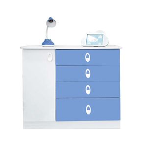 Comoda 1p 4c inocencia blanco \ azul \ rosado 03.2075.58