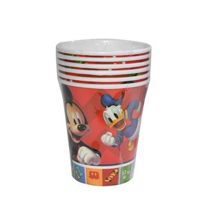 Vaso desechable carton mickey mouse 9oz x6 pz.ref:4102 \ dpg-mk3-v001