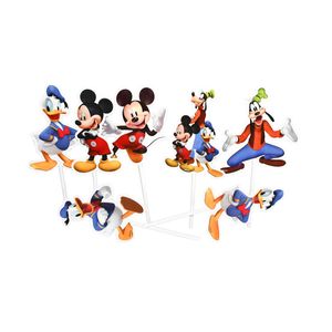 Toppers decorativo mickey mouse x6 pz.ref:4109 \ dpg-mk3-t013