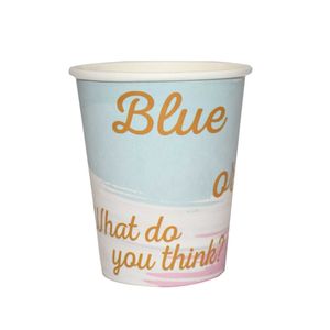Vaso desechable carton blue or pink 9oz x10 pz.ref:4269 \ ca-rev2-v9