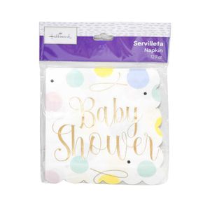 Servilleta desechable baby shower x12 pz.ref:3842 \ hm-bsg-s