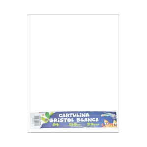 Cartulina Bristol Aprendo, Blanca, A4, 150gr, 25 Piezas