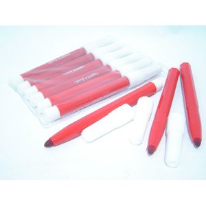 Marcador jumbo rojo x6 pz.