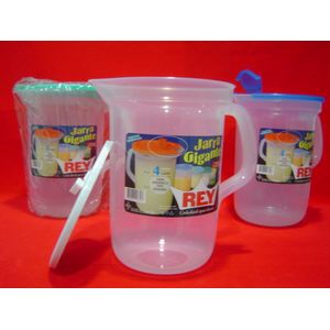 Jarra plast.rey ware gigante c \ tapa jrx009000 4.lt
