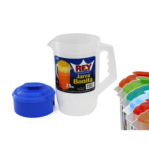 Jarra Plastica, Rey Bonita, Tapa 2.5Lt, Color Surtido, JRX001000199978