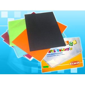 Block artel papel seda x10 colores ref:10010934