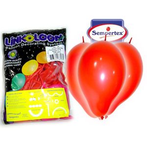 Globo fashion s lol6 rojo 015 x100 pz.