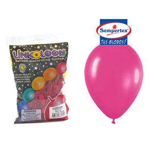 Globo metal lol 6 pulg. fucsia 512 \ 838175 x100 pz.