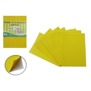 Fomix a4 adhesivo amarillo claro x10 pz.ref:55132 \ n011