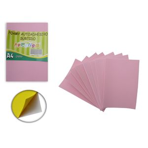 Fomix Aprendo, A4, Adhesivo, 10 Pza, Rosado Claro, N006