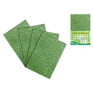 Fomix Escarchado Aprendo, A4, 10 Pza, Verde Lima, ZS-45 GL-EVA-011 938670