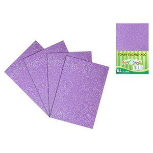 Fomix Escarchado Aprendo, A4, 10 Pza, Lila, ZS-40 G003 938670