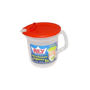 Jarra plast.rey ware c \ tapa ref:jrx006000 1.0 lt.