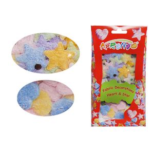 Aplique Decorativo Estrella y Corazón Aprendo, 60 Piezas, my-fd-01-c