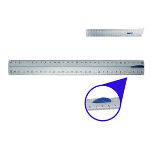 Regla Metálica, Gris, 30cm, 86507 \ 865077