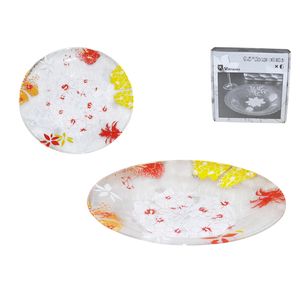 Plato hondo trans.flor roja w-6c4f \ 647624 9.5