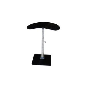 Mesa Vidrio y Metal, Negro, 56x32x45cm, MLM112440