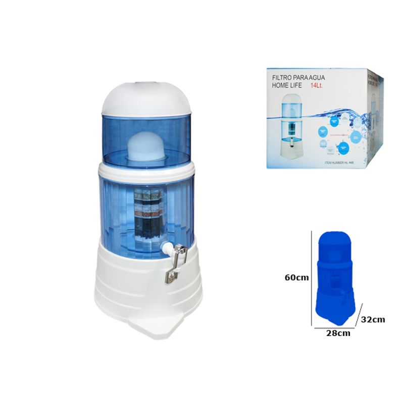 Purificador Filtro Dispensador Agua 14 Litros - La Cobacha